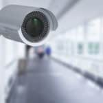 3d rendering security camera or cctv camera indoor